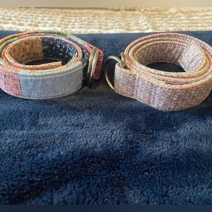 TWO Large Vineyard Vines belts